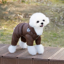 Dog Waterproof Jacket Cotton Pet Dog Coat Luxury Four Legged Dog Clothes Chihuahua French Bulldog Bichon Puppy Jumpsuit Ski Suit