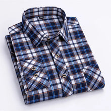 2024 New Fashion Men's Plaid Shirt Long Sleeve Cotton Regular Fit Men Casual Flannel Shirts Leisure Autumn Male Blouse Clothing