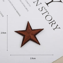 1pcs Small Star Embroidery Patches For Clothing Jeans Hat Iron on Sticker Love Appliques Stripes Garment Sewing Supplies