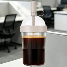1/2/3pcs Coffee Cup With Lid Reusable 17oz Drink Mug Cold Drink Tumbler Transparent Straw Cup Tea Milk Mug For Home Office Gym