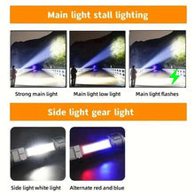 Rechargeable COB LED Flashlight with Side Light for Camping and Hiking - image 6