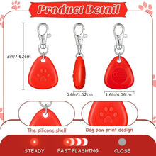 LED Pet Pendant Collar Waterproof Dog Collar Light for Outdoor Walking Safety Silicone LED Dog Collar Dog Tag Battery Included