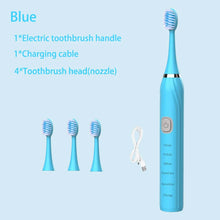 Sonic Electric Toothbrush Cleaning Brush For Adult Automatic Rechargeable Soft Hair Waterproof Ultrasonic Tooth Brush 4 heads