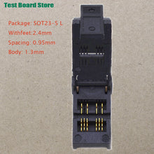 Test Board 1pcs SOT23-3 5 6L Gold-Plated Aging Seat With Plate Burning Socket Plastic Width 1.7/1.4 Straight Pin