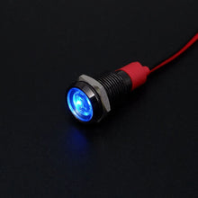 1pcs Metal Indicator Light 6mm 8mm 10mm 12mm LED Light Black Silver  with Wire 3V 5V 6V 12V 24V 110V 220V Red Yellow Blue Green