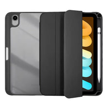 Flip Tablet Cover For iPad Mini 6 8.3'' 2021/Mini 7 2024 (A17 Pro) A2995 Acylic Back Case With Pencil Holder Auto Wake up /Sleep