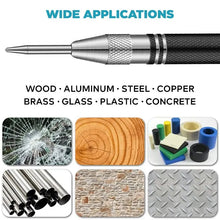2pc Spring Type Automatic Center Punch Locator Glass Striker Window Breaker Punch Centering Punch Punch Tool