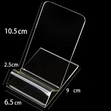 New Portable Acrylic Phone Holder Transparent Rack Stand Display Stand Desk Organizers Office Accessories Cell Phone Holder