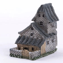 Cute Resin Miniature Statue Mini House Figurines Chinese Rural Sense DIY Scene Statue Bonsai Decor Fairy Garden Micro Landscape