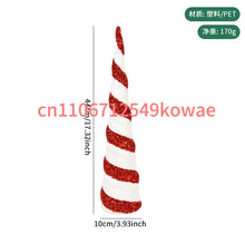 Christmas Decorations: Conical Tree Tower, Plastic V-shaped Tabletop Decoration, Window Display Coffee Shop Atmosphere