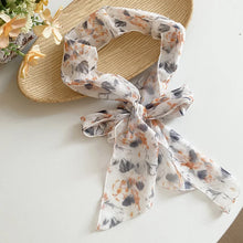 140*4cm Polka Dot Chokers Neck Scarves for Women Black White Narrow Long Ribbon Neck Chain Adjustable Knot Lady Accessories K