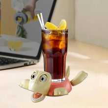 Panicked Turtle Coaster Funny Coasters Coffee Tea Cup Mat Insulation Pad Mug Holder Quirky Turtle Coaster Home Office Decor
