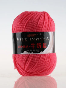 1Pc 50g Milk Cotton Knitting Yarn Crochet Yarn Hand Knitted Line DIY Knit Sweater Scarf Hat sock blanket amigurumi threads 120M