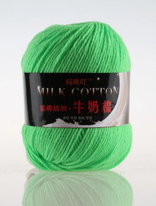 1Pc 50g Milk Cotton Knitting Yarn Crochet Yarn Hand Knitted Line DIY Knit Sweater Scarf Hat sock blanket amigurumi threads 120M