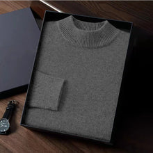 Animal Game Autumn Mens Cold Blouse Basic Solid Pullover Sweaters Mock Neck Woolen Knitwear Oversized Outdoor Warm Work Sweater