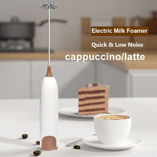 Electric Milk Frother Dry Battery Powered Portable Mini Milk Foam Maker Cappuccino Coffee Creamer Egg Stirrer Whisk for Kitchen