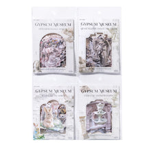 30 pcs/lot Gypsum Museum Kraft paper material sticker Pack Retro Art decorative hand tent collage Scrapbooking supplies
