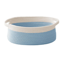 1pcs Woven Basket,Small Rope Storage Bin with Handles & Ribbon Bag, Organizer for Shelves Closets,Gift Basket Empty for Birthday
