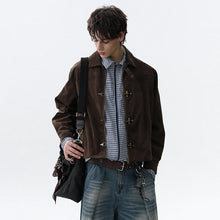 LUZHEN 2025 Autumn New Original Metal Buckle Placket Casual Jacket Men's Fashion High Quality Solid Color Elegant Clothes JY4230