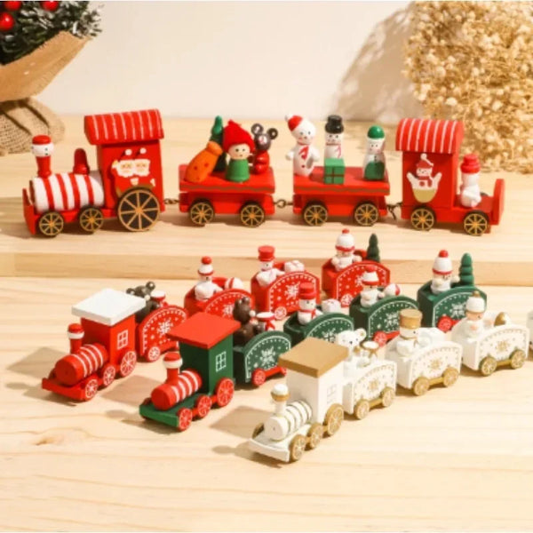 Tren navideño, decoraciones de Feliz Navidad para el hogar, adorno navideño, regalos de Navidad, regalos de Feliz Año Nuevo 2025