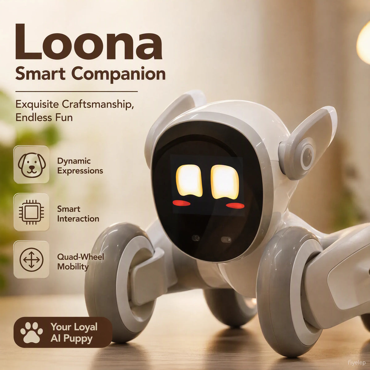 Loona AI Pet Smart Interactive & Fun Robot