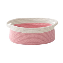 1pcs Woven Basket,Small Rope Storage Bin with Handles & Ribbon Bag, Organizer for Shelves Closets,Gift Basket Empty for Birthday
