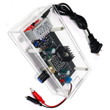 Kit de bricolaje electrónico LM317, regulador de voltaje CC ajustable, kit de soldadura para 110V/220V, voltaje de salida 1.25V-12.5V con pantalla digital