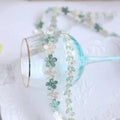 3 Meters Water Soluble Embroidery Flower Lace Trim Patches for Clothing Floral Appliques Lace Trimming DIY Clothes Accessories