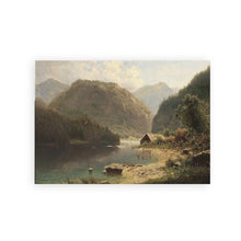 Rustic Mountain Forest Landscape Canvas Prints, Vintage Farmhouse Wall Art - image 17
