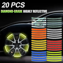 Reflective Wheel Rim Stickers for Car, Motorcycle and Bike, 20 or 40 Pcs - image 3