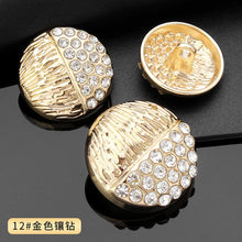 Vintage Gold Metal Shank Buttons, 10 Pcs Round Buttons for Suits and Coats - image 36