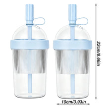 1/2/3pcs Coffee Cup With Lid Reusable 17oz Drink Mug Cold Drink Tumbler Transparent Straw Cup Tea Milk Mug For Home Office Gym
