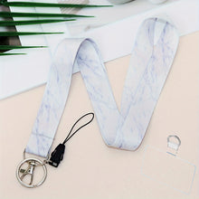 Cordón universal para teléfono móvil, correa para el cuello con diseño de mármol, llavero antipérdida, cordón para soporte de tarjeta de identificación, llaves, accesorios de regalo