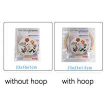 Christmas Holiday Blessing Embroidery Kit with EN Instructions,Thread,Pre-printed Cloth for Cross Stitch Kit