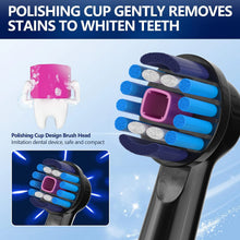 4pcs Electric Replacement Toothbrush Heads Compatible with Braun Oral B 3D Whitening Toothbrush Heads