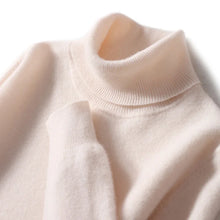 Jersey de cuello alto de cachemira para hombre, 100% lana pura, suéter de punto, básico, liso, elegante, casual, prendas de punto para hombre, otoño-invierno