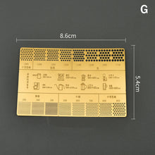 1Pc Coffee Powder Grinder Thickness Comparison Card Grinding Reference Scale Accurate Measurement Coffee Accessories