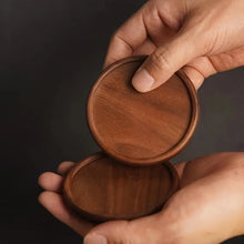 1pc, Wooden Coaster, Teacup Mat, Coffee Mat, Household Insulation Mat, Restaurant, Coffee Shop, 3.45 X 3.45 X 0.4 Inches