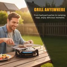 Household Kitchen Barbecue Grill Portable Gas Stove Top BBQ Rack NonStick Cooking for Countertop Outdoor Indoor Use