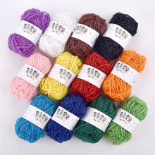 12Colors/Set Soft Yarn Fine Quality Hand-Knitting Thread Soft Warm DIY Cotton Wool Threads For Handmade Knitting Crochet Yarn