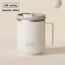 Double Wall Insulated 304 Stainless Steel Coffee Mug, Leak-Proof Travel Cup with Handle for Adults and Students