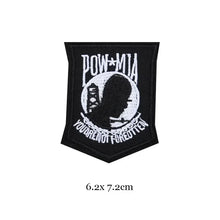 1pc Black White Biker Patches for Clothes Iron on Clothing Letter Appliques Skull Star Stripes Embroidered Sticker Round Badge