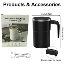 380ML Electric Coffee Self Mixing Mug IP67 Waterproof Coffee Stirring Mug USB Charging Digital Display Automatic Magnetic Cup