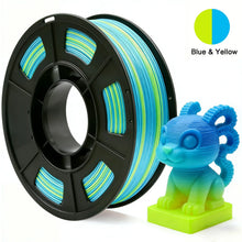Multicolor 3D Printer Filament,Dual/Tri Color 1.75mm PLA Silk Shiny Printing Filament,250g(0.55lbs) Fit Most FDM 3D Printer