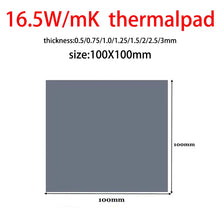 Great 24w 22w 20w 18.6w 16.5w OEM thermal pad for GPU CPU  Heatsink Cooling Conductive Silicone Pad thickness 0.75 1.25 1.75mm