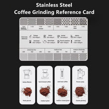 1Pc Coffee Powder Grinder Thickness Comparison Card Grinding Reference Scale Accurate Measurement Coffee Accessories