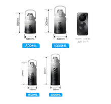 Large Capacity Tumble Thermos Water Bottle 316 Stainless Steel With Straw Handle Cup Flask  Vacuum Insulated Tumbler