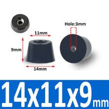 4/8/10/20 Pcs Black Synthetic Rubber Table Foot Pad Non-slip Absorber Shock Stand With Gasket Box Speaker Furniture Leg