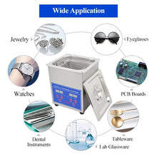 0.8L 1.3L Tabletop Digital Ultrasonic Cleaning Machine Stainless Steel Basket Dental Jewelry Ultrasound Cleaner Home Appliance