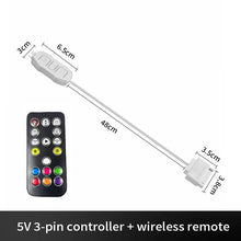 LDPCSJARGBController 5V 3pin To SATA Power Supply Mini RGB Controller 3PIN Hub For Computer Cpu Case Cool Fan LED Light Radiator